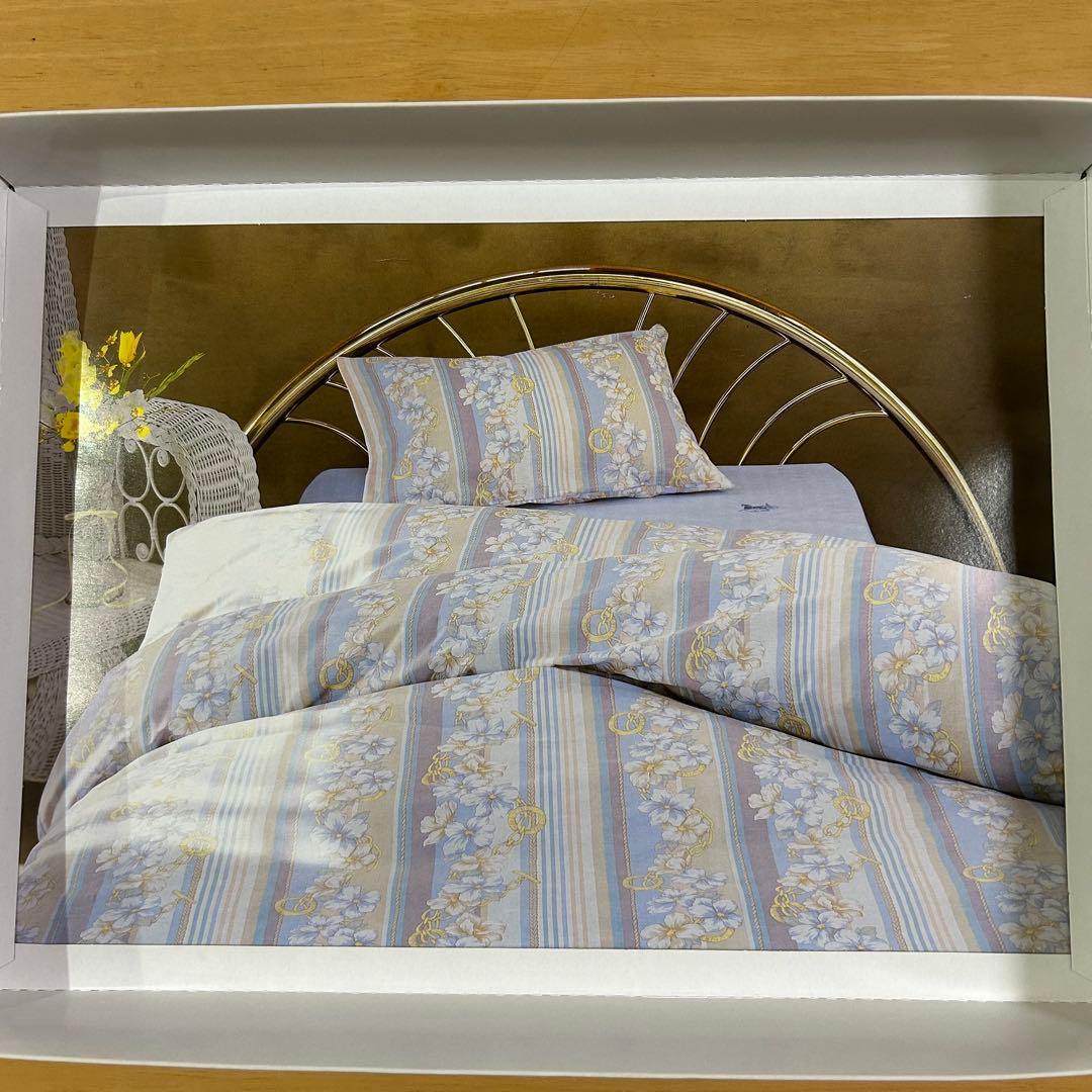 セリーヌ　掛けふとんカバー　ピローケース　チェーン&花柄