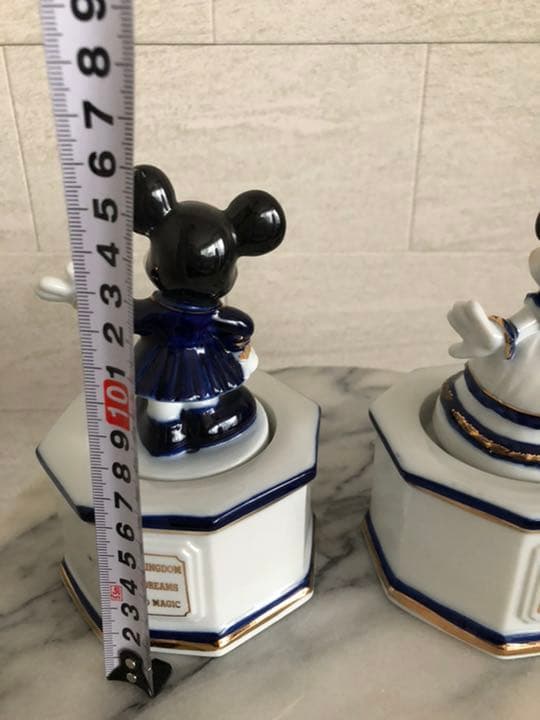 TDL 東京ディズニーリゾート　ミッキー&ミニーオルゴール　ペア　陶器製２セット