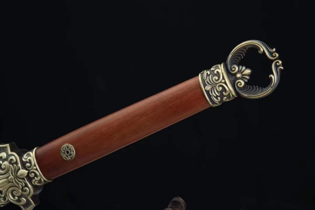 少帝唐剣（龍鳳檀款）武具 刀装具 日本刀 模造刀 居合刀 古