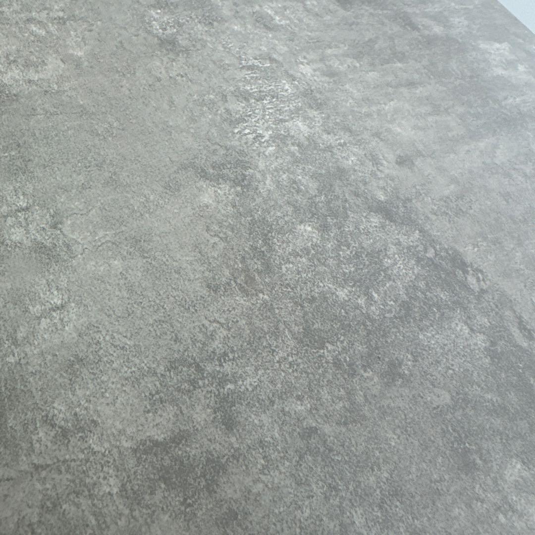 TAT ネイルテーブル　グレー合成石モダンテーブル 2段棚付き