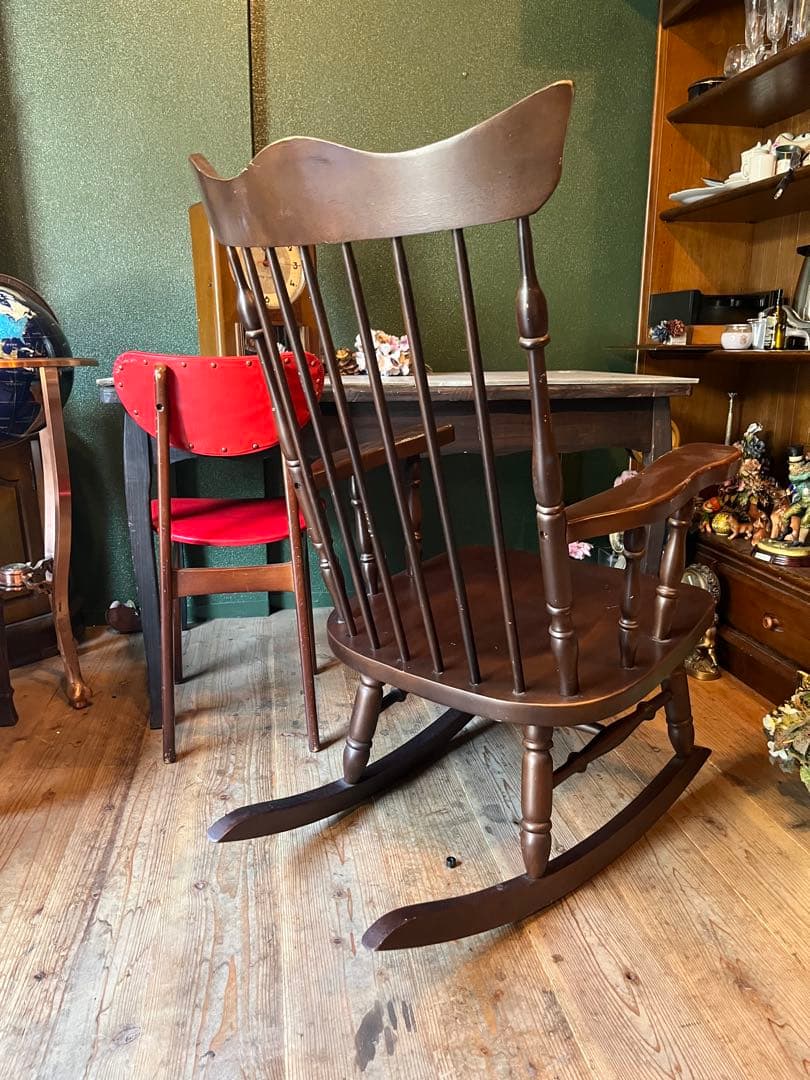 ロッキングチェア アンティーク ビンテージ 昭和レトロ 当時物