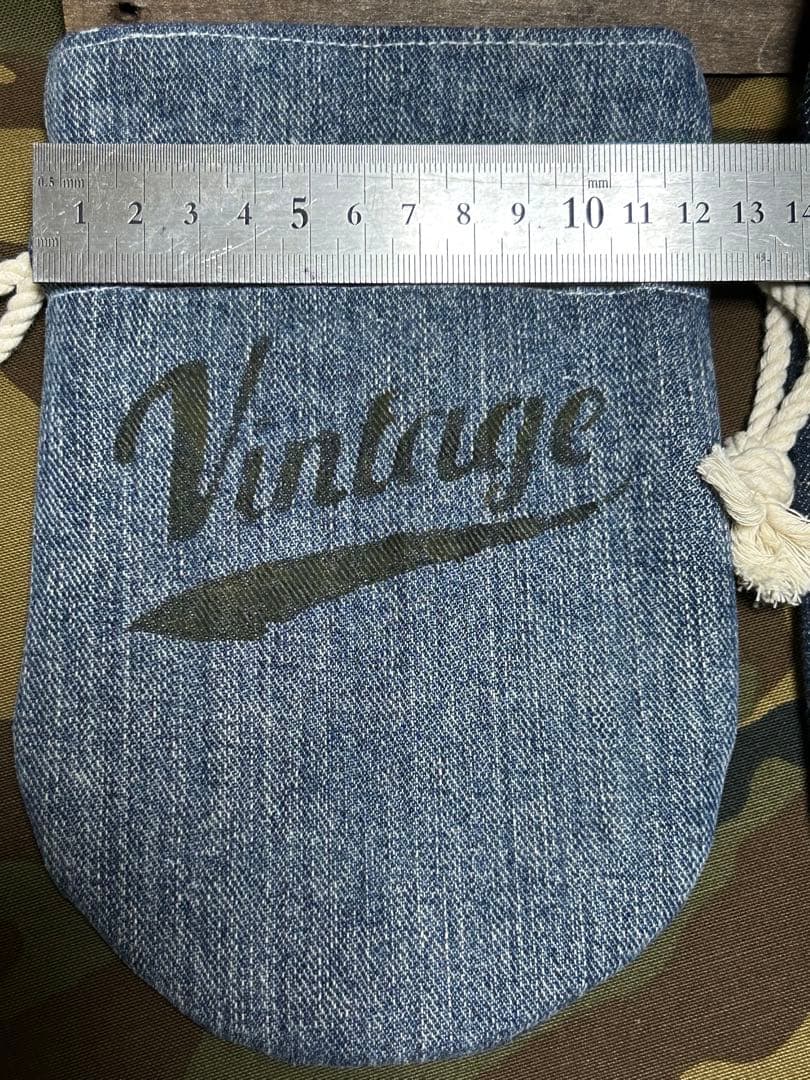 訳あり！リメイクデニム巾着セット！No.793