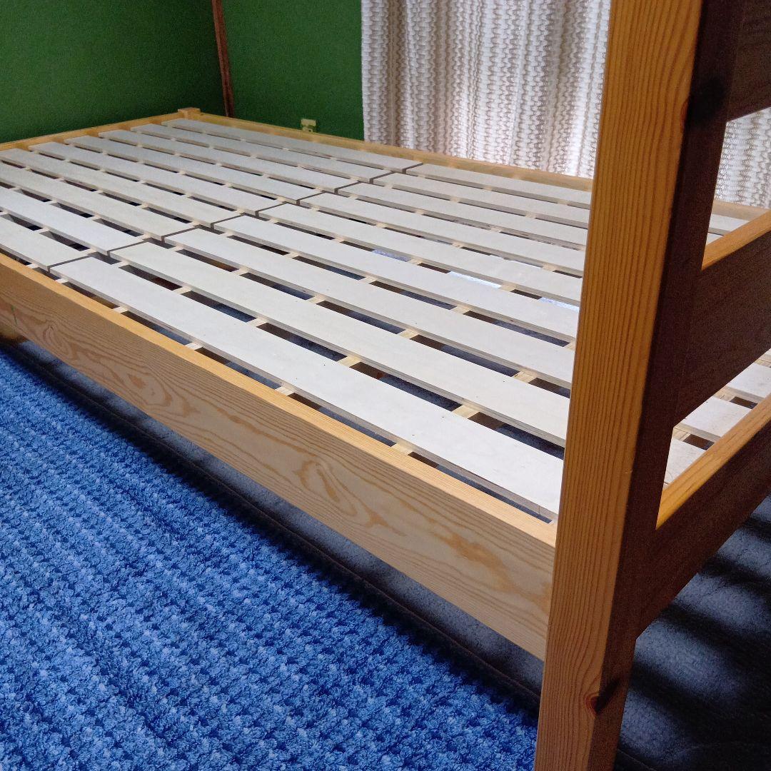 ベッド　シングルフレーム 木製 ナチュラルウッド 4ヶ月使用