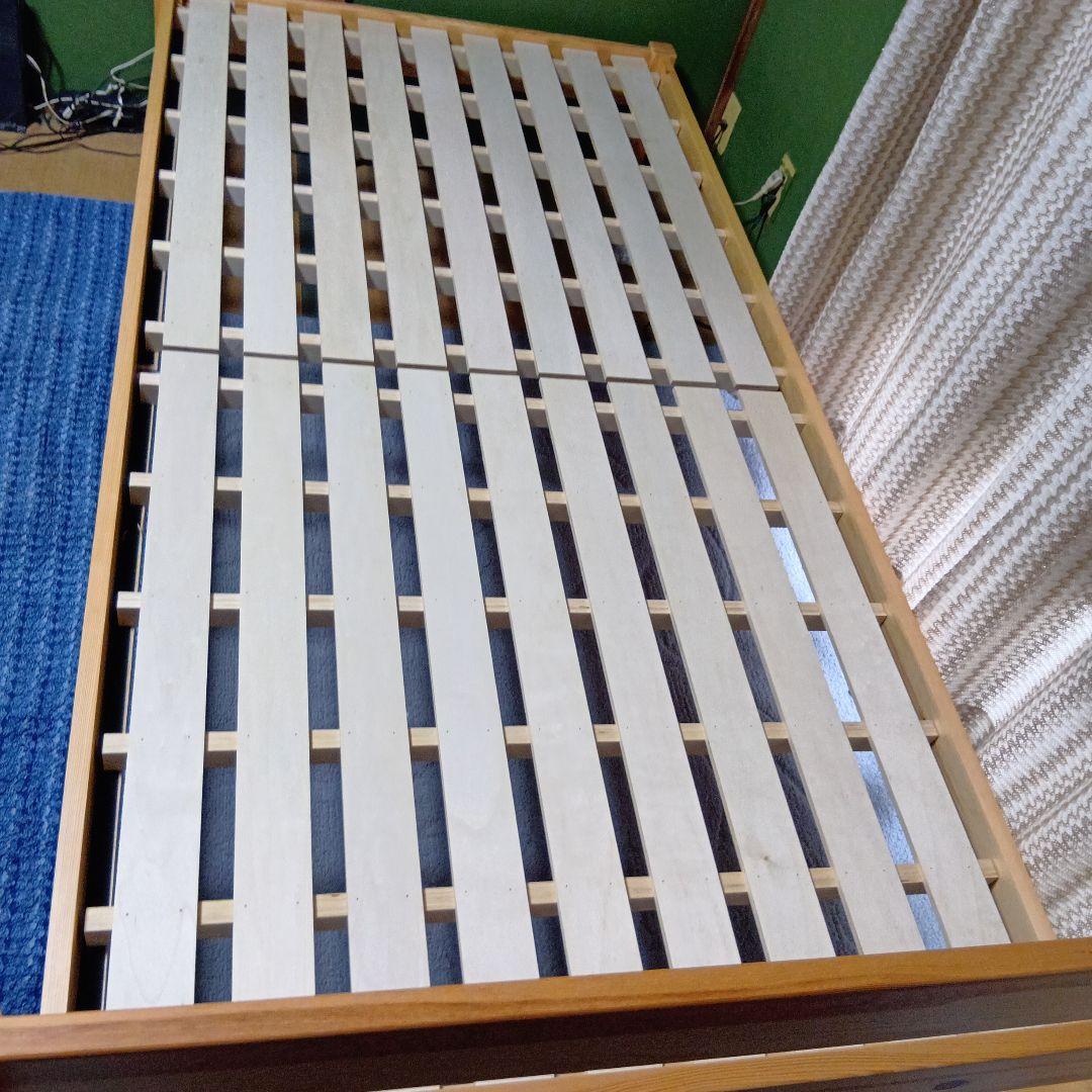 ベッド　シングルフレーム 木製 ナチュラルウッド 4ヶ月使用