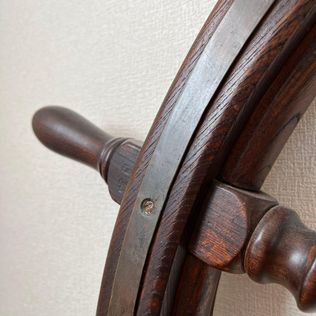 船舶部品　大型舵輪　アンティーク