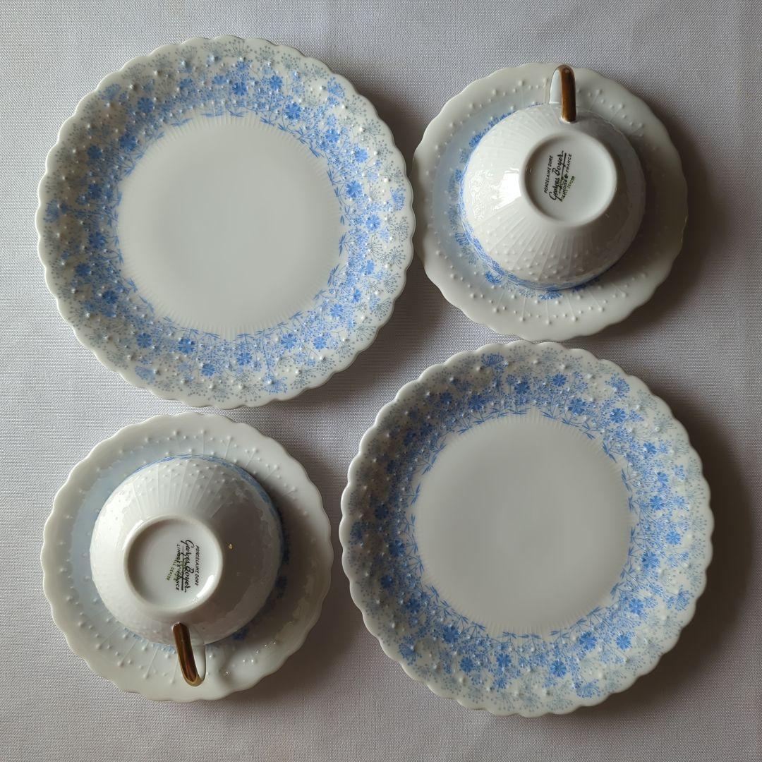 専用】リモージュ ジョルジュボワイエ リビエラブルー トリオ ペア