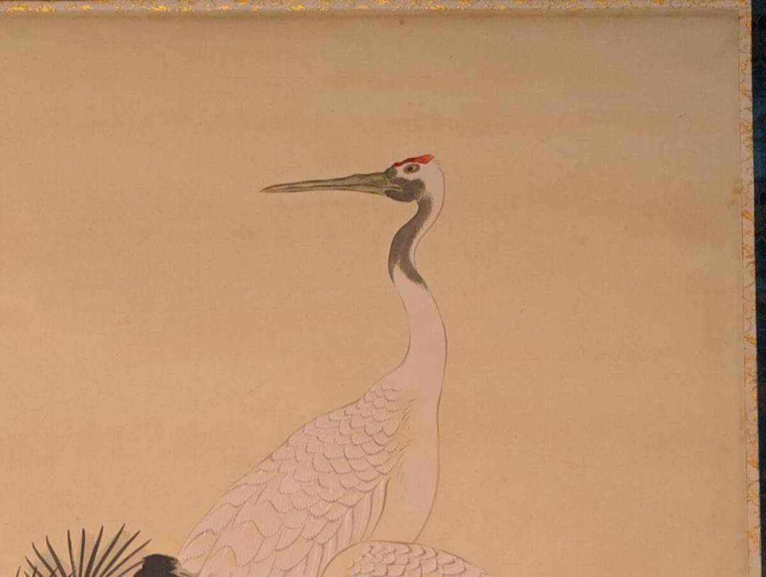 真作】掛軸 松鶴図 長寿吉祥 古美術 骨董書画 縁起物 和骨董 U6 - メルカリ