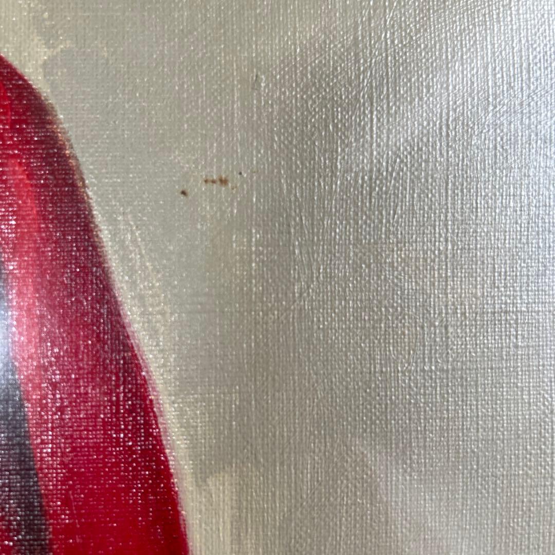 絵画 油彩画 少女 山岸正巳 「赤いカーデガン」 - メルカリ