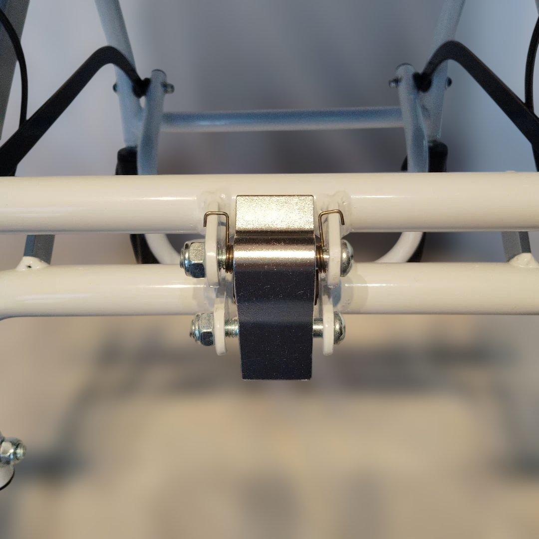 チェック柄 折りたたみ介助用車椅子