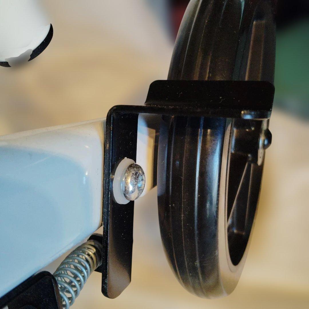 チェック柄 折りたたみ介助用車椅子