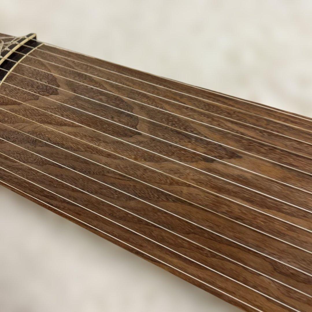 【美品】琴　和楽器　13弦　半上角　波甲　すだれ掘り