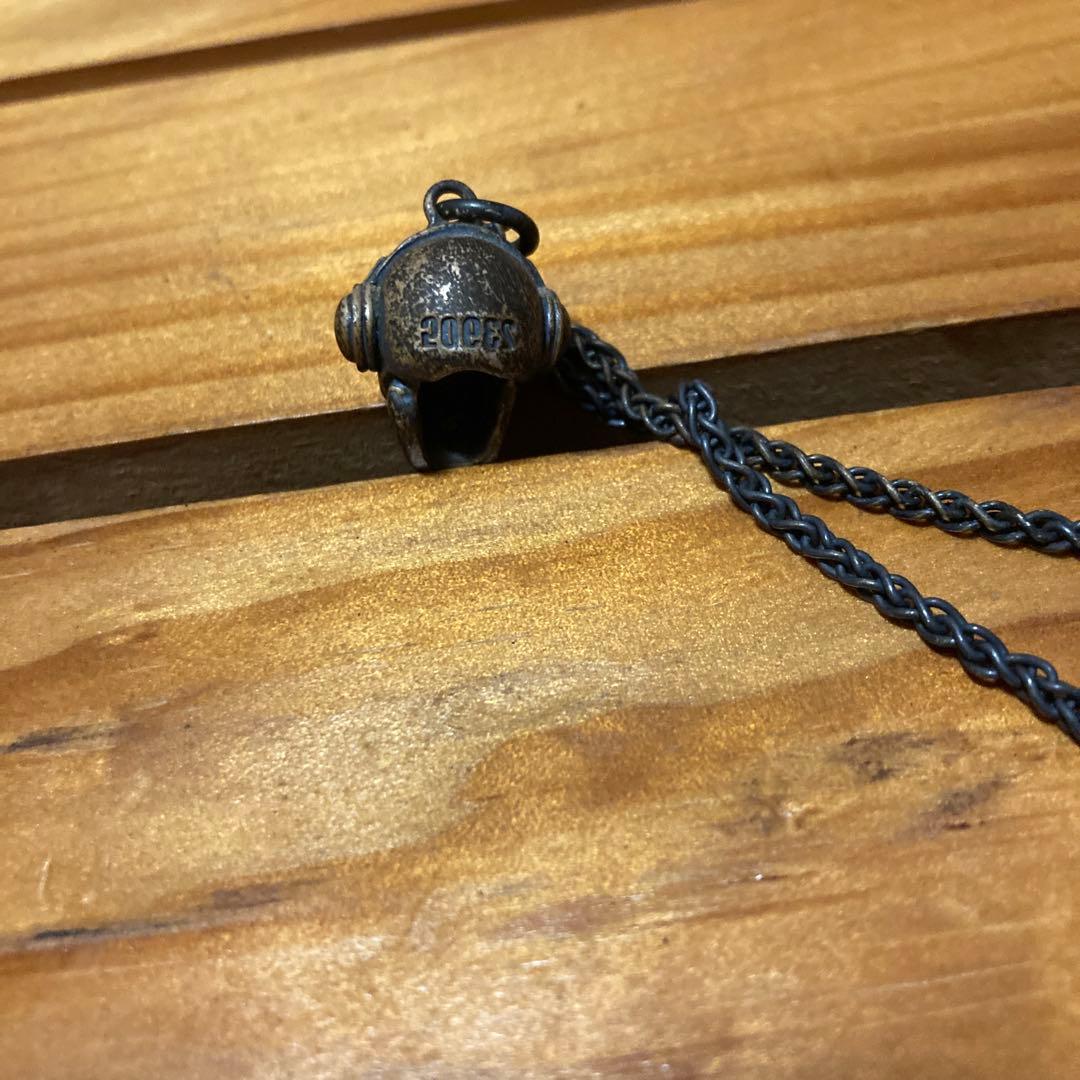 【希少品】OVER THE STRIPES ネックレス〈スカル〉 専用ケース付き