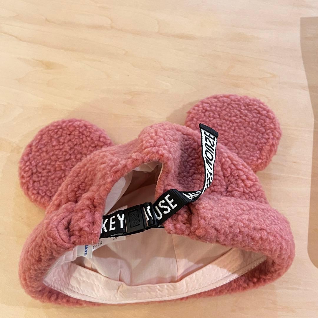 東京ディズニーリゾート ミッキー耳付き帽子 ピンク - メルカリ