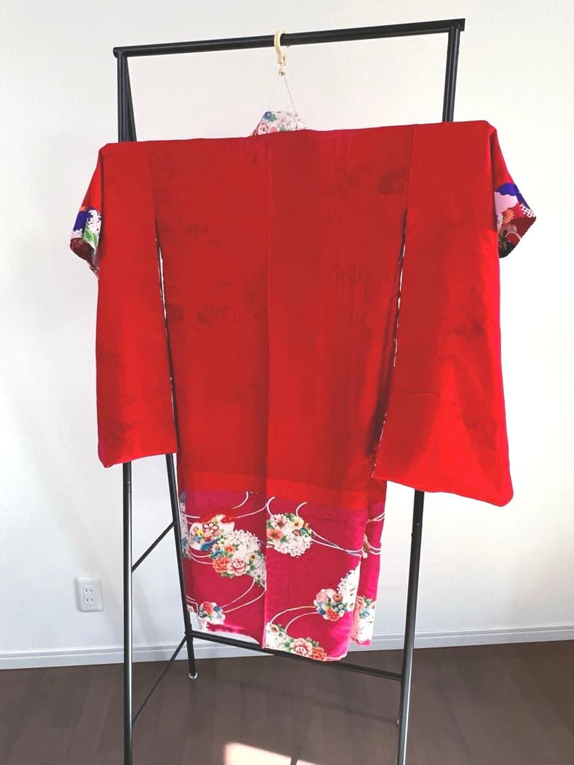 子供着物　四つ身　アンティーク