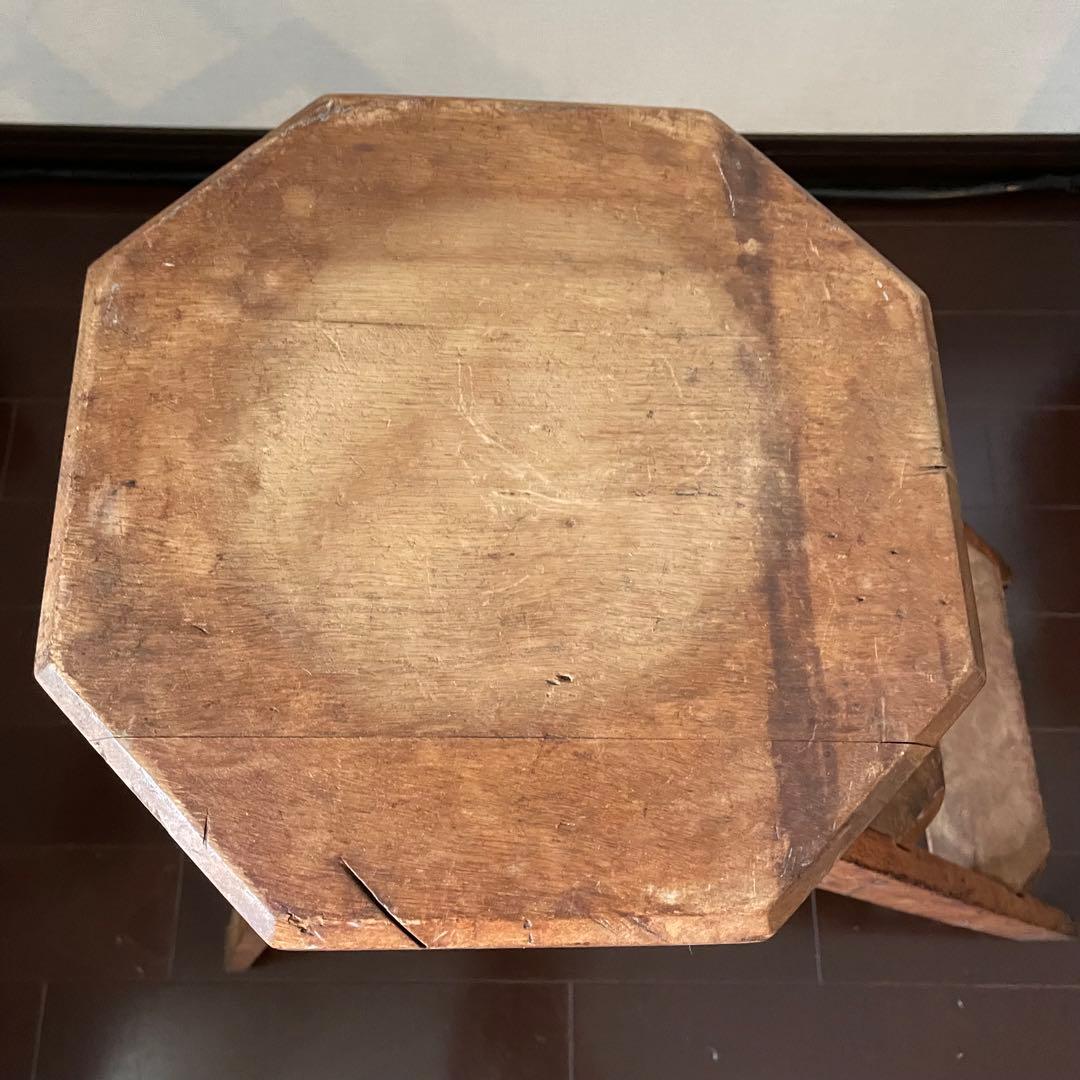 ヴィンテージ　脚立　ステップ　ラダー　木製　アンティーク