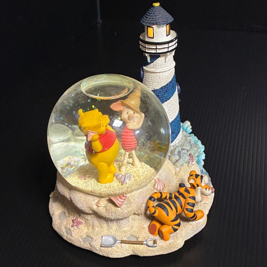 ディズニー 希少動作品 プーさん ピグレット ティガー オルゴール スノードーム