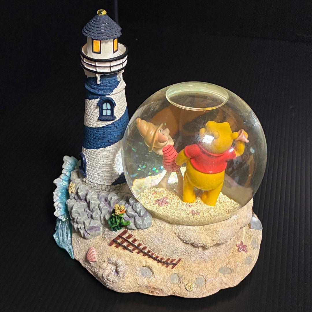ディズニー 希少動作品 プーさん ピグレット ティガー オルゴール スノードーム