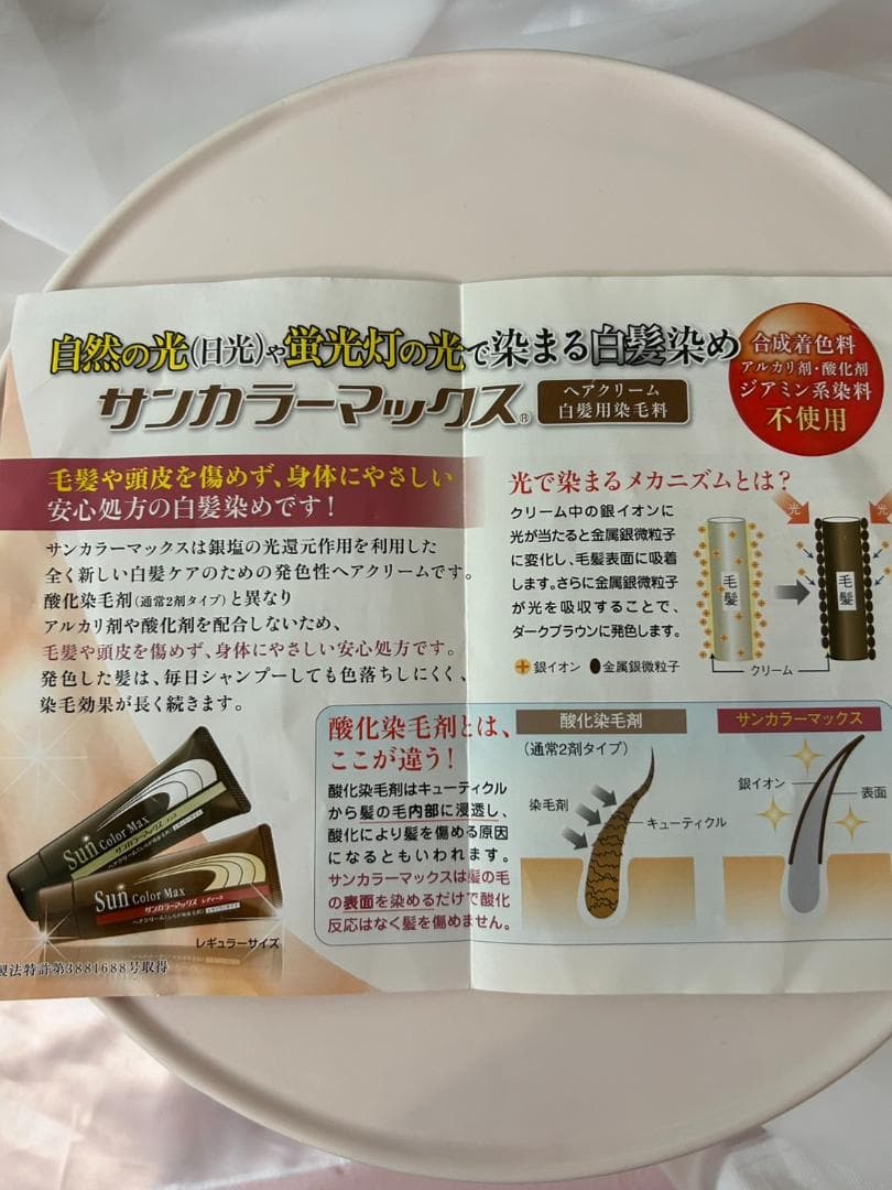 新品75ｇサンカラ―マックス　レディース 白髪染め