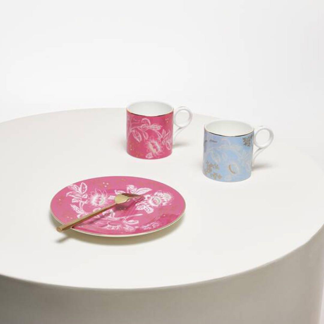 新品 ウェッジウッド ワンダーラスト トンキン ピンク プレート 20cm