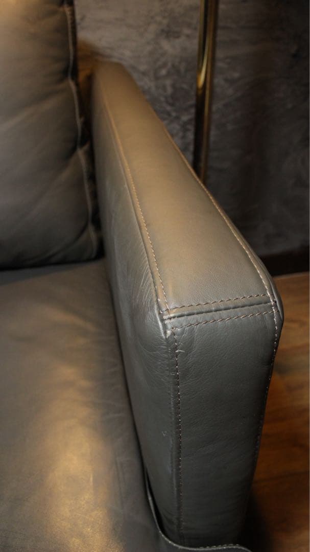 首都圏送無料〜デンマーク ISTRA 約70万 本革 フェザー コーナーソファ