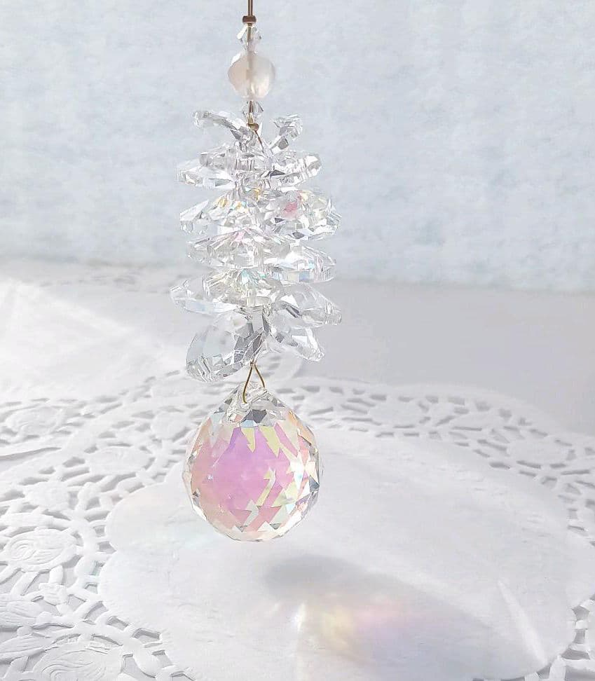 サンキャッチャー♡ハンドメイド「アスフール社オーロラ♡」