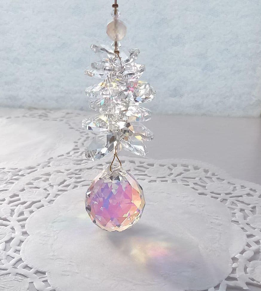 サンキャッチャー♡ハンドメイド「アスフール社オーロラ♡」