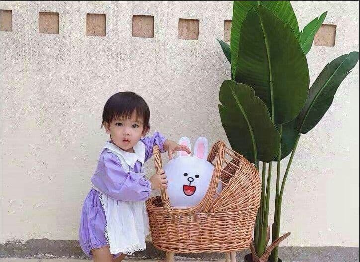 人形用ベビーカー乳母車　籠としても使用可能5