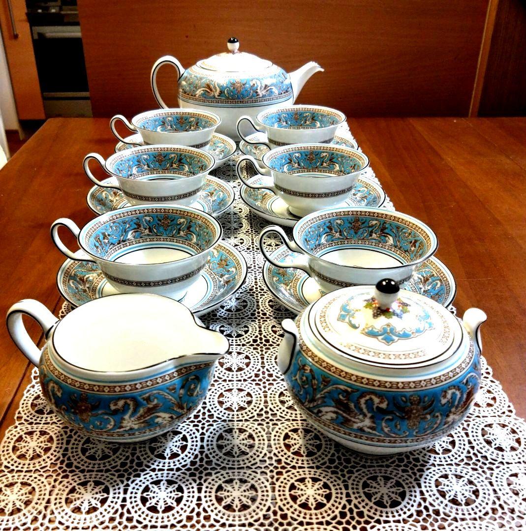  フロレンティーン　ターコイズ セット ティーポット 等