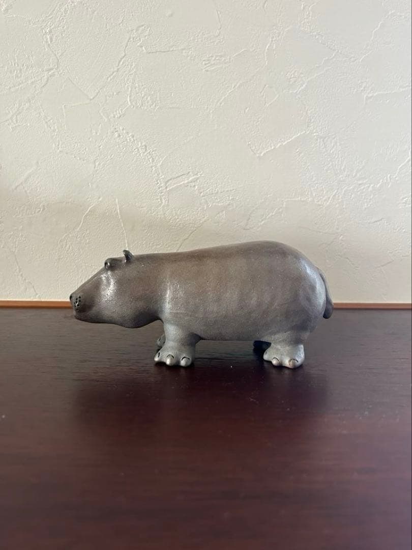 カバの置物 陶器