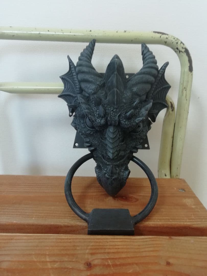 ドラゴン　ドアノッカー　未使用　ゴシックドラゴン