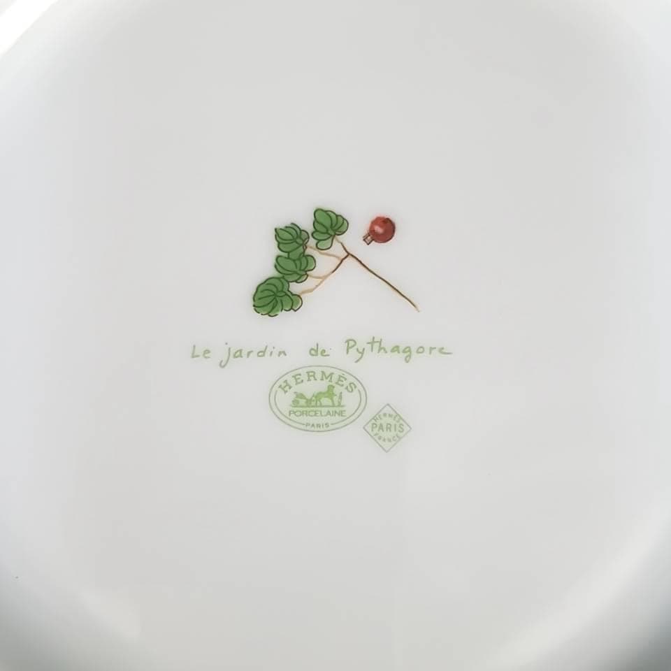 ●美品/エルメス　ピタゴラスの庭　プレート　1枚　平皿 7
