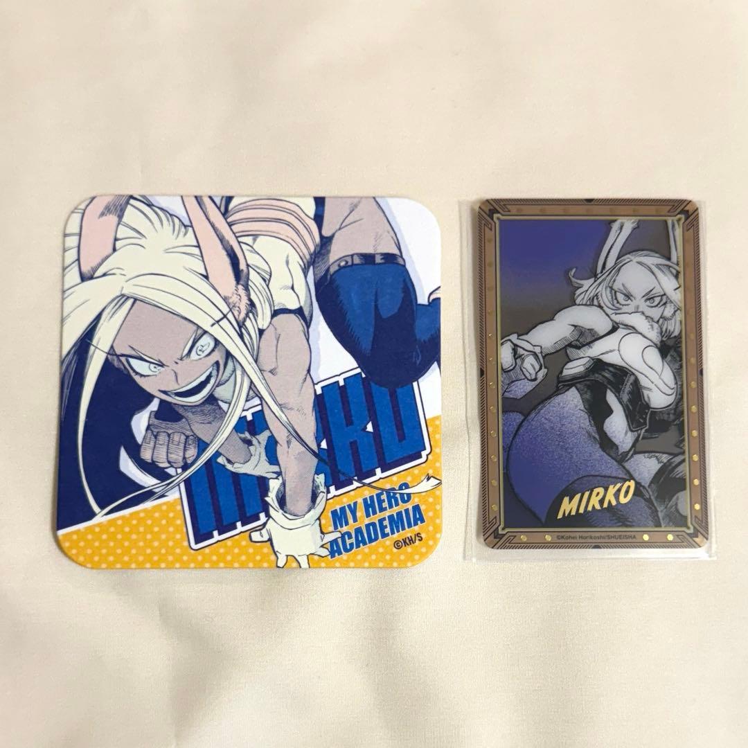 ヒロアカ原画展 ミルコ コースター 箔押しクリアカード - メルカリ
