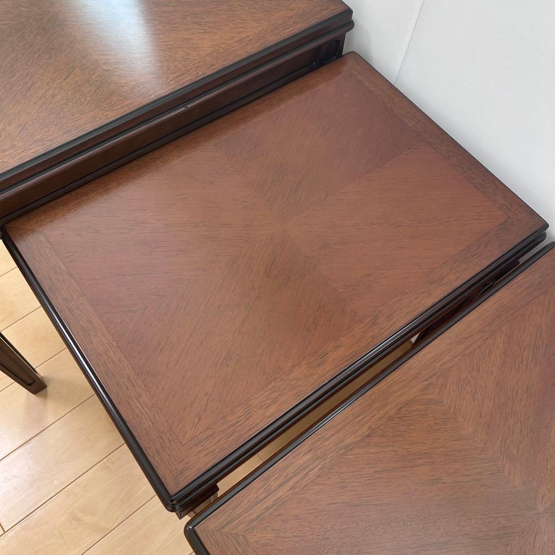 【極希少】　マルニ　地中海ロイヤル　ネストテーブル　3点　天然木　maruni