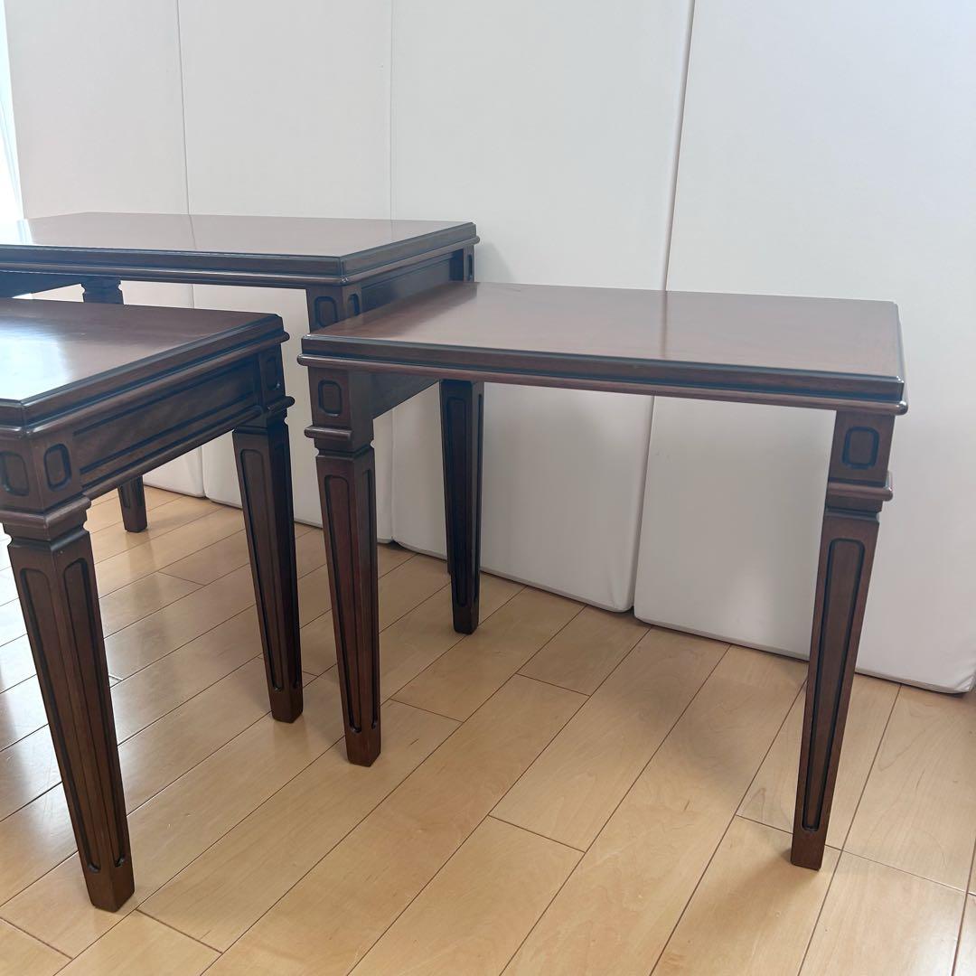 【極希少】　マルニ　地中海ロイヤル　ネストテーブル　3点　天然木　maruni