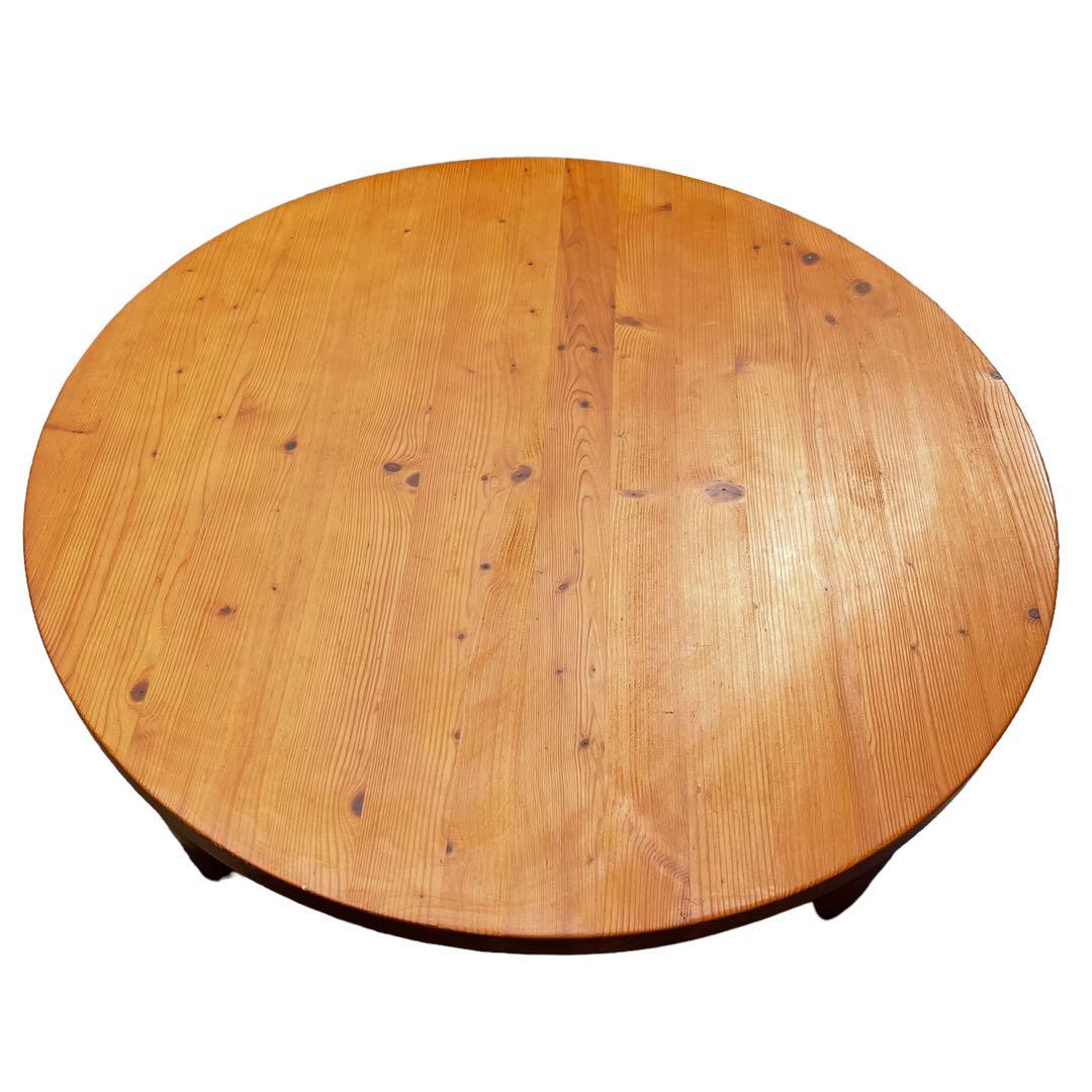 廃盤 ニトリ スコッチ100 円卓 折りたたみ ちゃぶ台 ローテーブル 天然