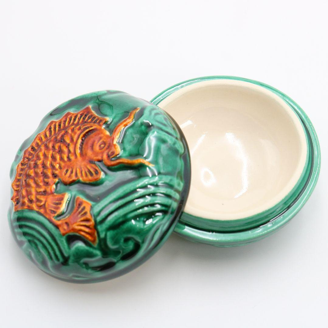 山本一如作 青交趾荒磯香合 茶道具 共箱共布 AT353 TC1 - メルカリ