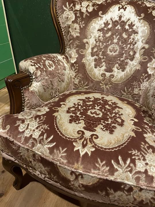 希少 カリモク ドマーニ シングルソファ 金華山 アンティーク