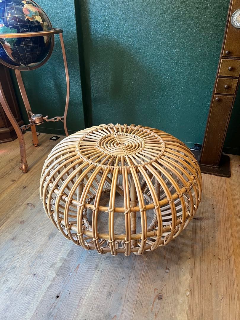 オットマン スツール シカ・デザイン ラタン 籐 インテリア 椅子