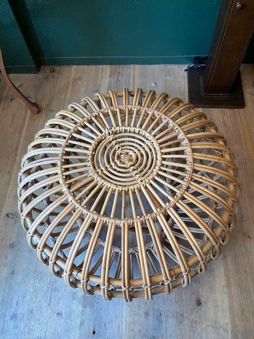 オットマン スツール シカ・デザイン ラタン 籐 インテリア 椅子