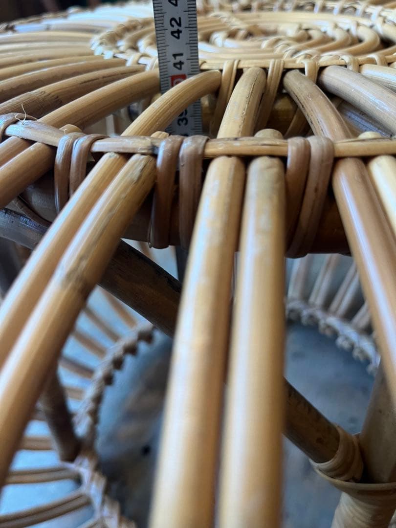 オットマン スツール シカ・デザイン ラタン 籐 インテリア 椅子