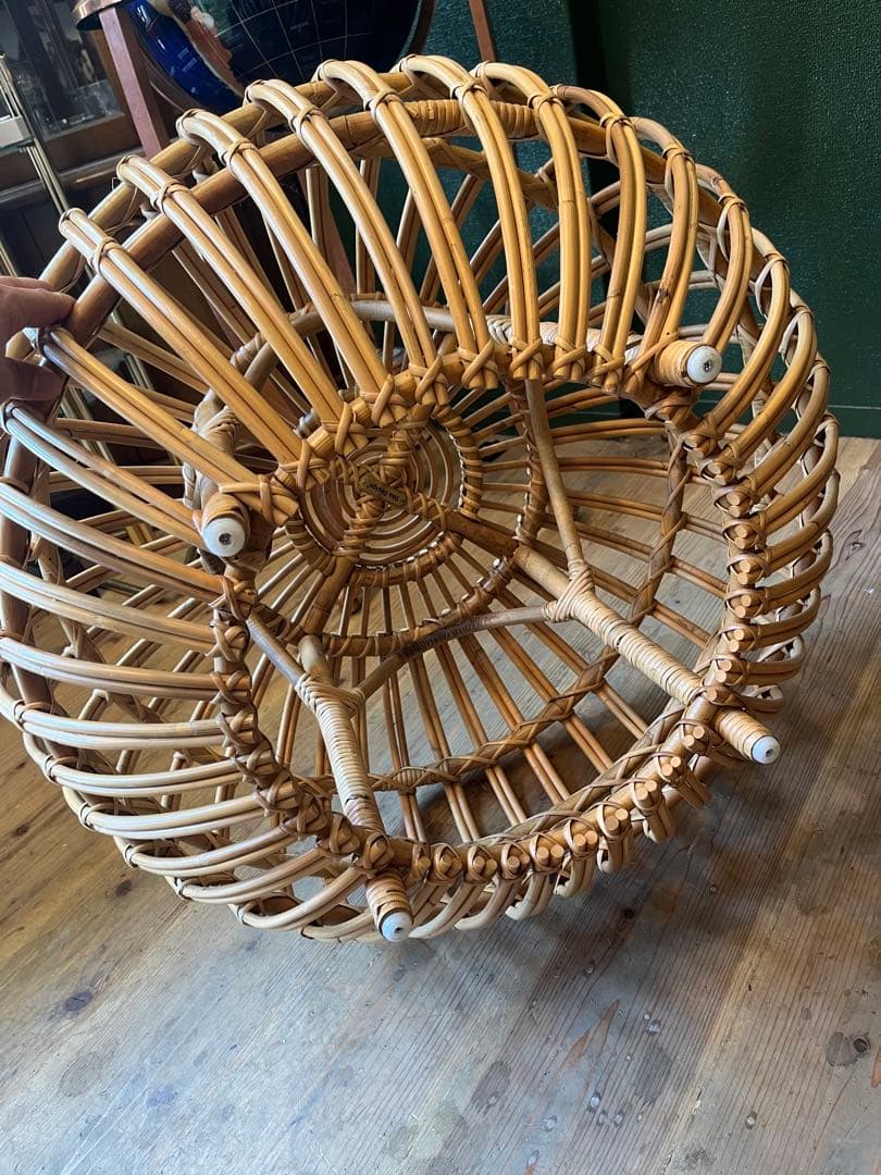 オットマン スツール シカ・デザイン ラタン 籐 インテリア 椅子