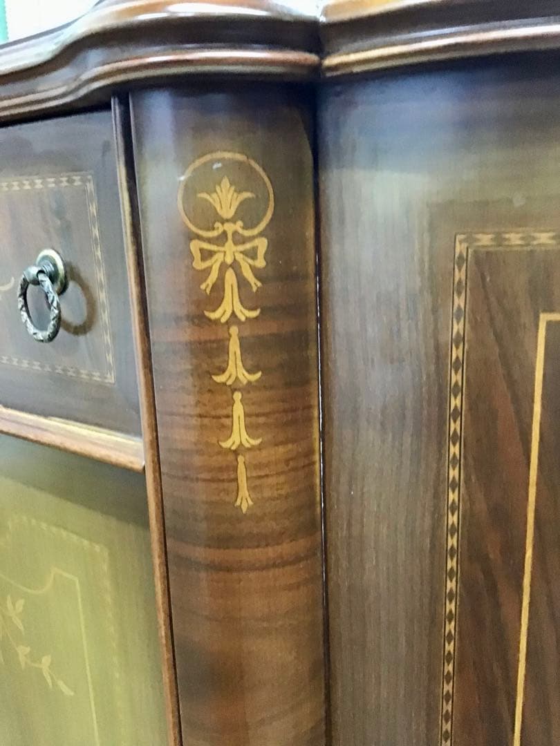 管842☆イタリア製☆ヴェローナクラシック☆超特大ミラー＆キャピネット