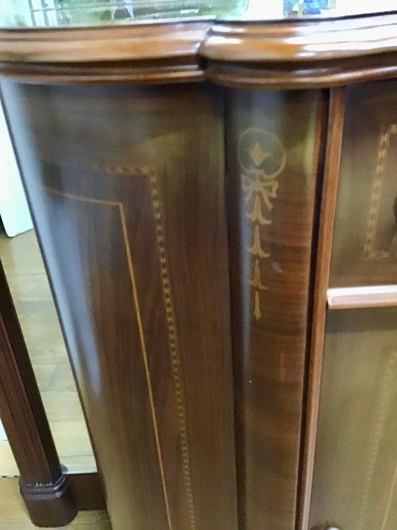 管842☆イタリア製☆ヴェローナクラシック☆超特大ミラー＆キャピネット