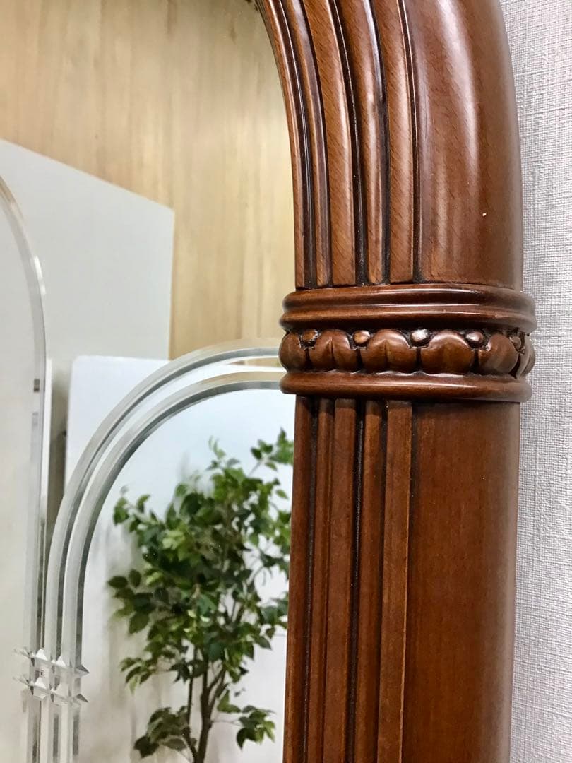 管842☆イタリア製☆ヴェローナクラシック☆超特大ミラー＆キャピネット