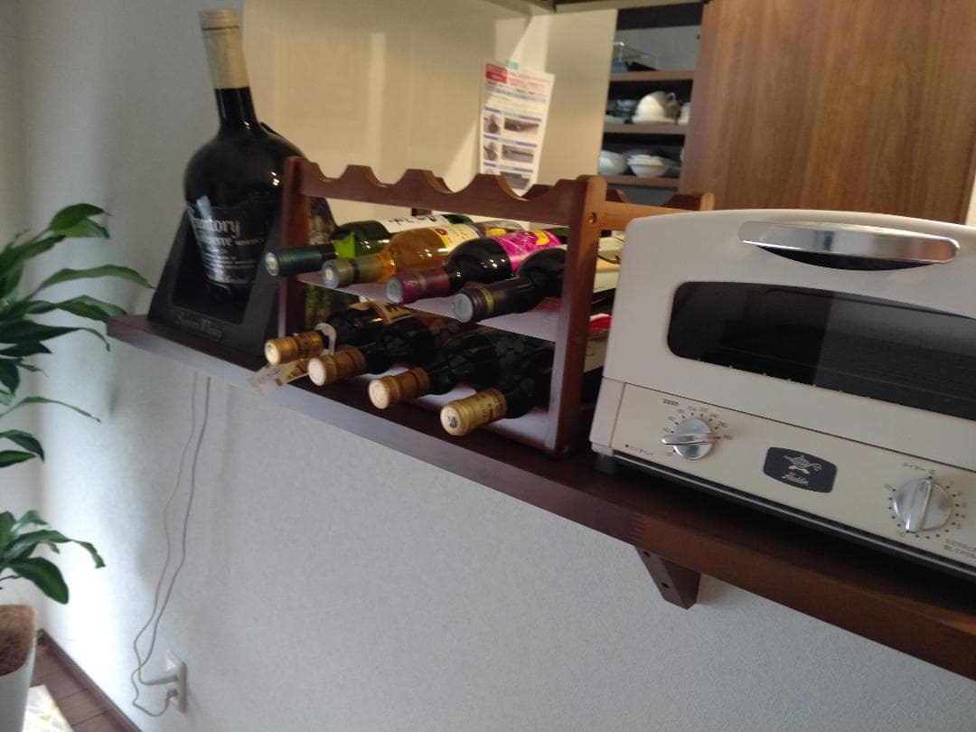 竹製ワインラック 12本用 積み重ね式