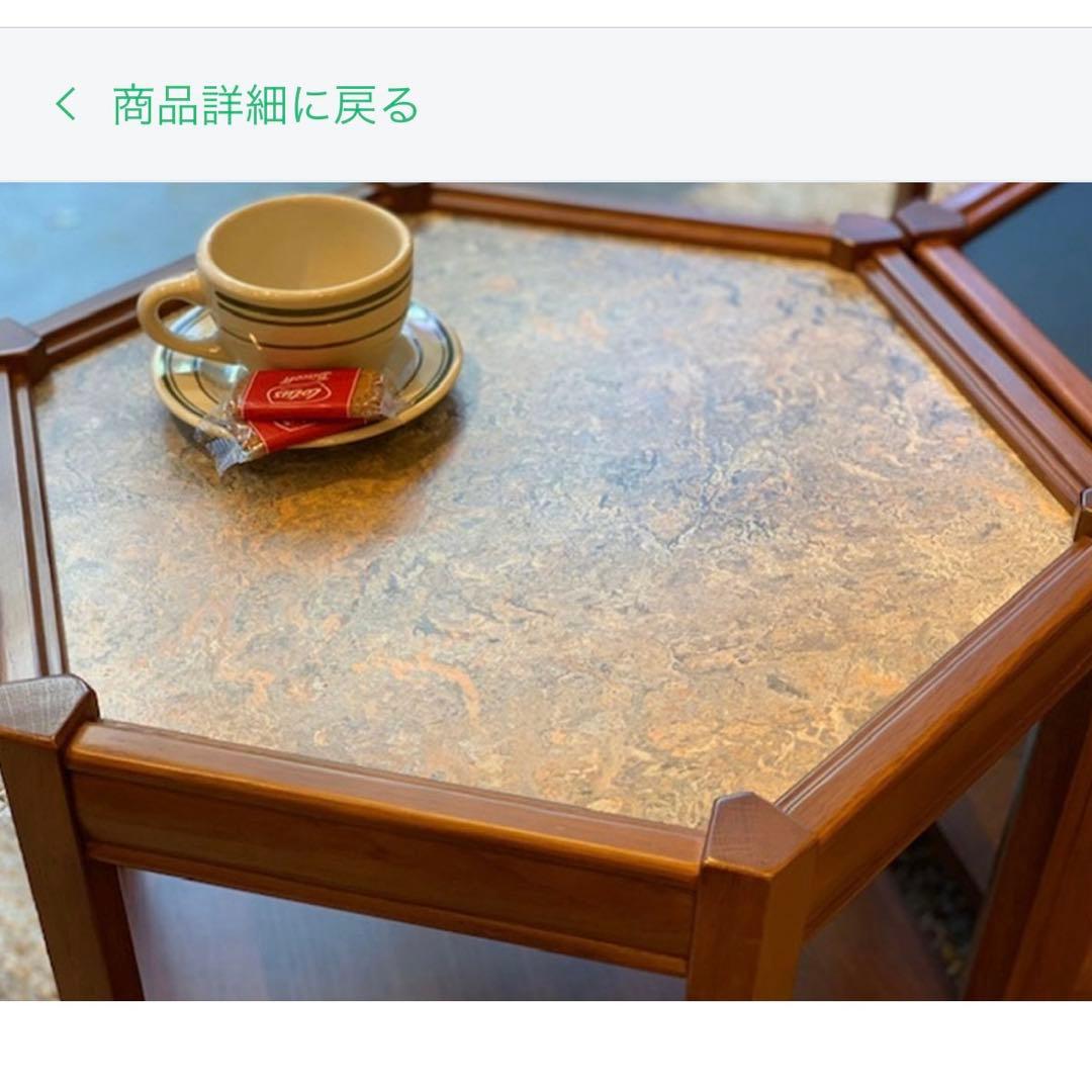 新品未使用品　アクメファニチャー ブルックス ヘキサゴン テーブル ベージュ