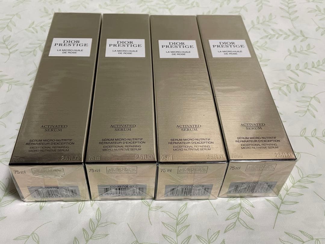 ディオールプレステージマイクロユイルRセラム75ml ４本セット