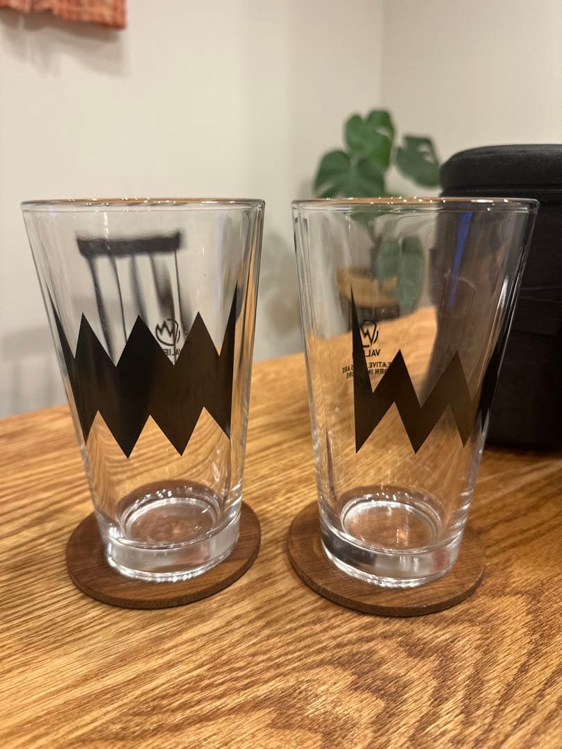 VALIEM バリエム 受注生産 限定グラス 黒2セット 専用コースタ