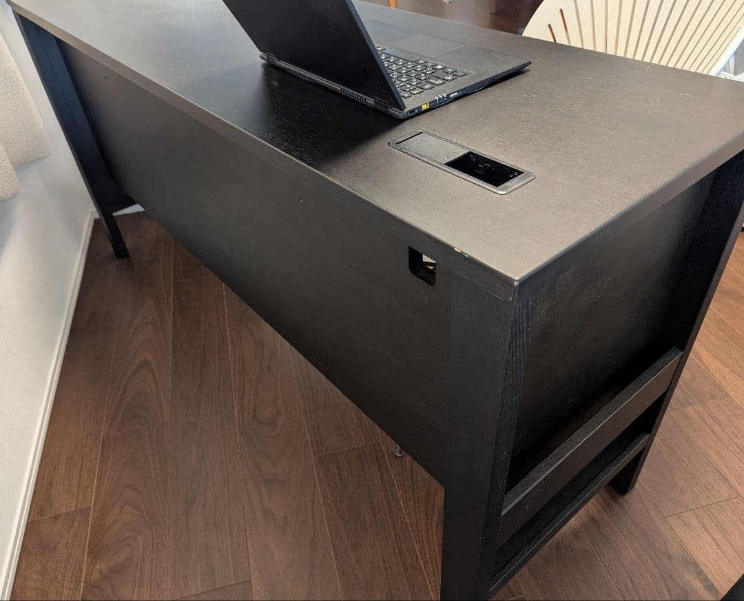 【シンプルデスク】Itoki 黒机（幅150cm・奥行45cm・高さ73cm）