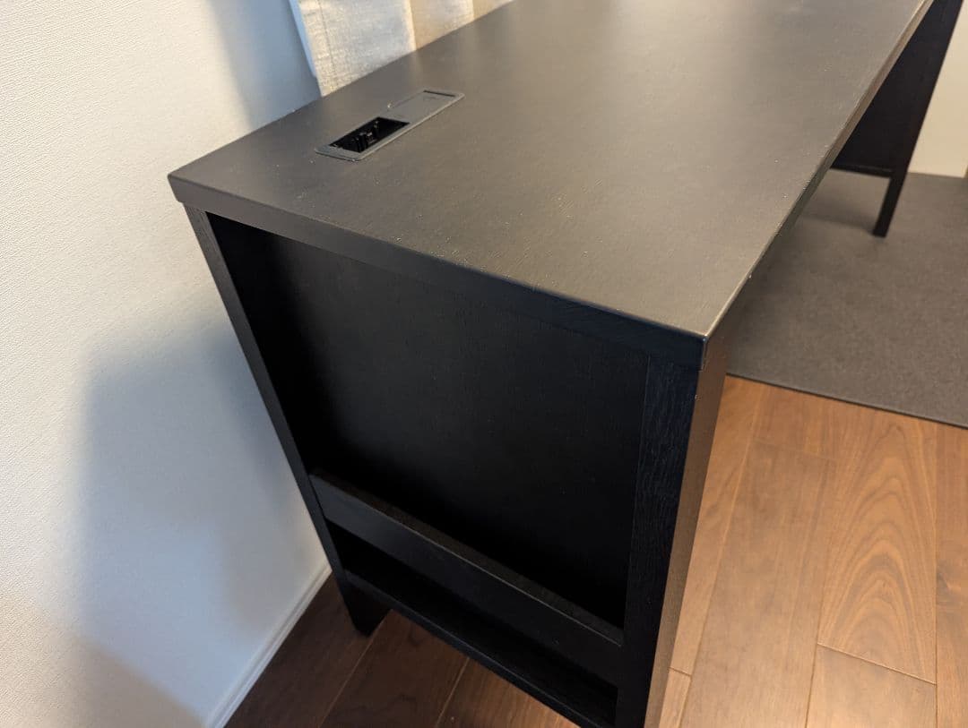 【シンプルデスク】Itoki 黒机（幅150cm・奥行45cm・高さ73cm）